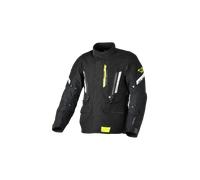 Macna Ultimax 2.0 impermeabile Giacca tessile moto, nero/neon giallo/antracite, Taglia XL
