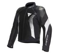 Giacca moto pelle Dainese SUPER RIDER 2 ABSOLUTESHELL™ Nero Nero Bianco