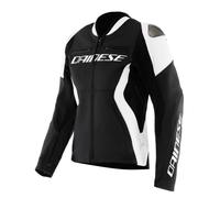 Giacca Moto Pelle Donna Dainese RACING 5 Black/White Taglia:46