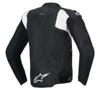 Giacca Moto Pelle Estiva Alpinestars Dusk Airflow Nero Bianco 48