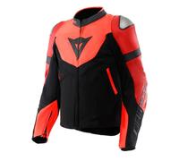 Giacca Moto Pelle/Tessuto Uomo Dainese IPERATTIVA Red-Fluo/Black