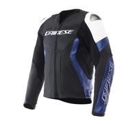 Giacca Moto Pelle Uomo Dainese Racing 5 White/Blue/Black Taglia:60