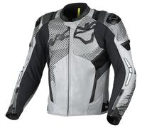 Giacca Moto Pelle Uomo Macna Ignite Grey / Black