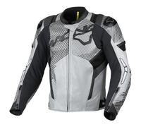 Giacca Moto Pelle Uomo Macna Ignite Grey / Black Taglia:54