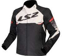 Giacca moto per Uomo LS2 APEX MAN JACKET BLACK WHITE RED