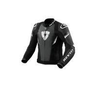 Giacca moto in pelle Revit Control nero-bianco 46