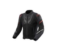 Giacca In Pelle E Tessuto Revit Mantis 3 H2O Nero Rosso