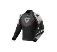 Revit Quantum 3 Air Giacca tessile da moto, nero/grigio/rosso, Taglia L