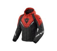 Revit Quantum 3 H2O impermeabile Giacca tessile moto, nero-rosso, taglia M per maschi