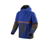 Revit Photon impermeabile Giacca tessile moto, blu-arancione, taglia L per maschi