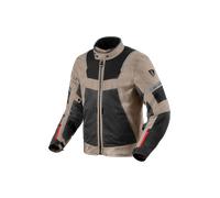 Revit Tornado 4 H2O impermeabile Moto Tessile Giacca, nero-beige, taglia S per maschi
