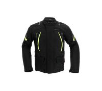 Richa Phantom 3, giacca tessile impermeabile 4XL male Nero/Giallo Fluo