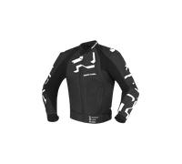 Richa Stradale giacca in pelle da moto traforata, nero-bianco, taglia 58 per maschi