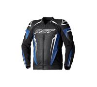 RST Tractech EVO 5 Giacca di pelle da moto, nero-blu, taglia M per maschi