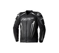 RST Tractech EVO 5 Giacca di pelle da moto, nero-bianco, taglia XL