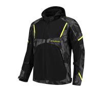Rusty Stitches Carlo Camo, giacca in tessuto S male Nero/Grigio/Giallo Fluo