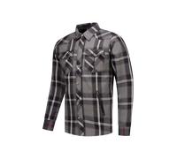 Rusty Stitches Neil V2 Camicia da moto, nero-grigio-bianco, taglia M per maschi