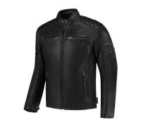 Rusty Stitches Super Jari V2 Giacca di pelle da moto, nero, taglia 7XL