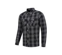 Rusty Stitches Super Neil V2 Camicia da moto, nero-grigio, taglia 7XL per maschi