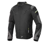 Giacca moto SEVENTY DEGREES SD-JR69 nero-giallo fluo M