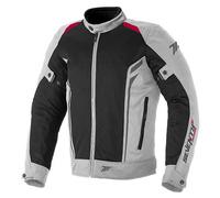 Giacca moto SEVENTY DEGREES SD-JT32 nero-grigio-rosso S