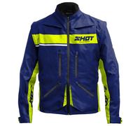 Giacca moto Shot Contact Assault 2.0 blu-giallo fluo L