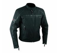 Giacca Moto Sport Custom Impermeabile Sfoderabile Tessuto Cordura Inserti Pelle