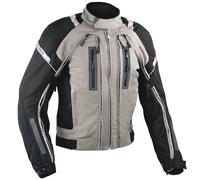 Giacca Moto Tessuto Cordura Mesh Protezioni CE Impermeabile 4 Stagioni Grigio