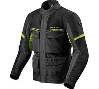 Giacca moto touring Revit Outback 3 3 strati Nero Giallo Neon 3XL