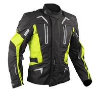 Giacca Moto Touring Termica Impermeabile Sfoderabile Protezioni CE Fluorescente