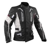 Giacca Moto Touring Termica Impermeabile Sfoderabile Protezioni CE Grigio