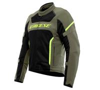 Dainese Air Frame 3 Giacca tessile moto, nero-verde, taglia 50