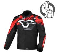 Giacca Moto Uomo Macna Admyre Impermeabile Black / Red