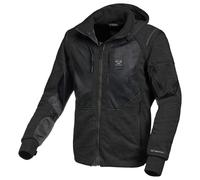 Macna Giacca da moto Breeze felpa con cappuccio e zip Nero Taglia S Uomo