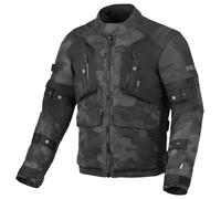 Macna Higera Camo, giacca tessile impermeabile 3XL male Nero/Grigio/Grigio Scuro