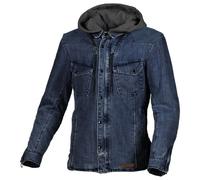 Giacca Moto Uomo Macna Inland Blue / Brown
