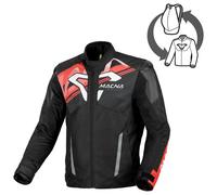 Giacca Moto Uomo Macna Sevent Impermeabile Black / Red