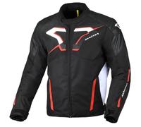 Giacca Moto Uomo Macna Tazar 2.0 Impermeabile Black / Red Taglia:XXXL