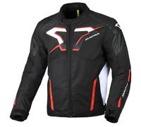 Giacca Moto Uomo Macna Tazar 2.0 Impermeabile Black / Red Taglia:L
