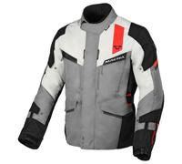 Giacca Moto Uomo Macna Zastro Impermeabile Grey / Red