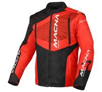 Macna Crest, giacca in tessuto 3XL male Nero/Rosso