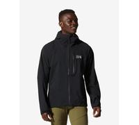 Mountain hardwear new stretch ozonic giacca impermeabile nera da uomo
