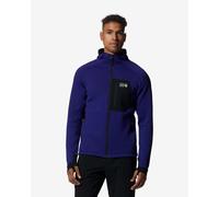 Giacca Mountain Hardwear Power Grid Full Zip blu nero - L