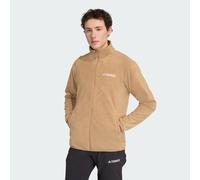 adidas Performance - Multi Essentials - Giacca in pile color cartone con zip-Marrone XS