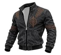 Giacca Navy Uomo Corto Mezza Multitasche Scozzese Forti Interno Outdoor Giacchetto Azzurro Escursionismo Moderni Panna Maschio Aperta Frange Fleece Quanti Moderne Giacchetta Perline