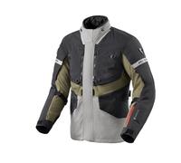 REV'IT! Giacca moto Neptune 3 GTX impermeabile tessile Nero-Grigio-Verde XL Uomo