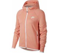 Giacca Nike Tech Pack Fleece Cape da donna rosa con cappuccio e zip intera...