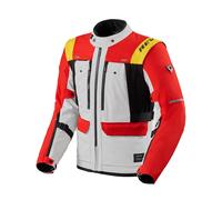 REV'IT! Giacca moto Offtrack 3 H2O tessile impermeabile Bianco-Rosso 2XL Uomo