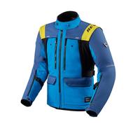 Revit Offtrack 3 H2O Giacca tessile da motocicletta impermeabile, blu/blu, Taglia L
