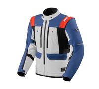 Revit Offtrack 3 H2O Giacca tessile da motocicletta impermeabile, grigio-blu, taglia L per maschi